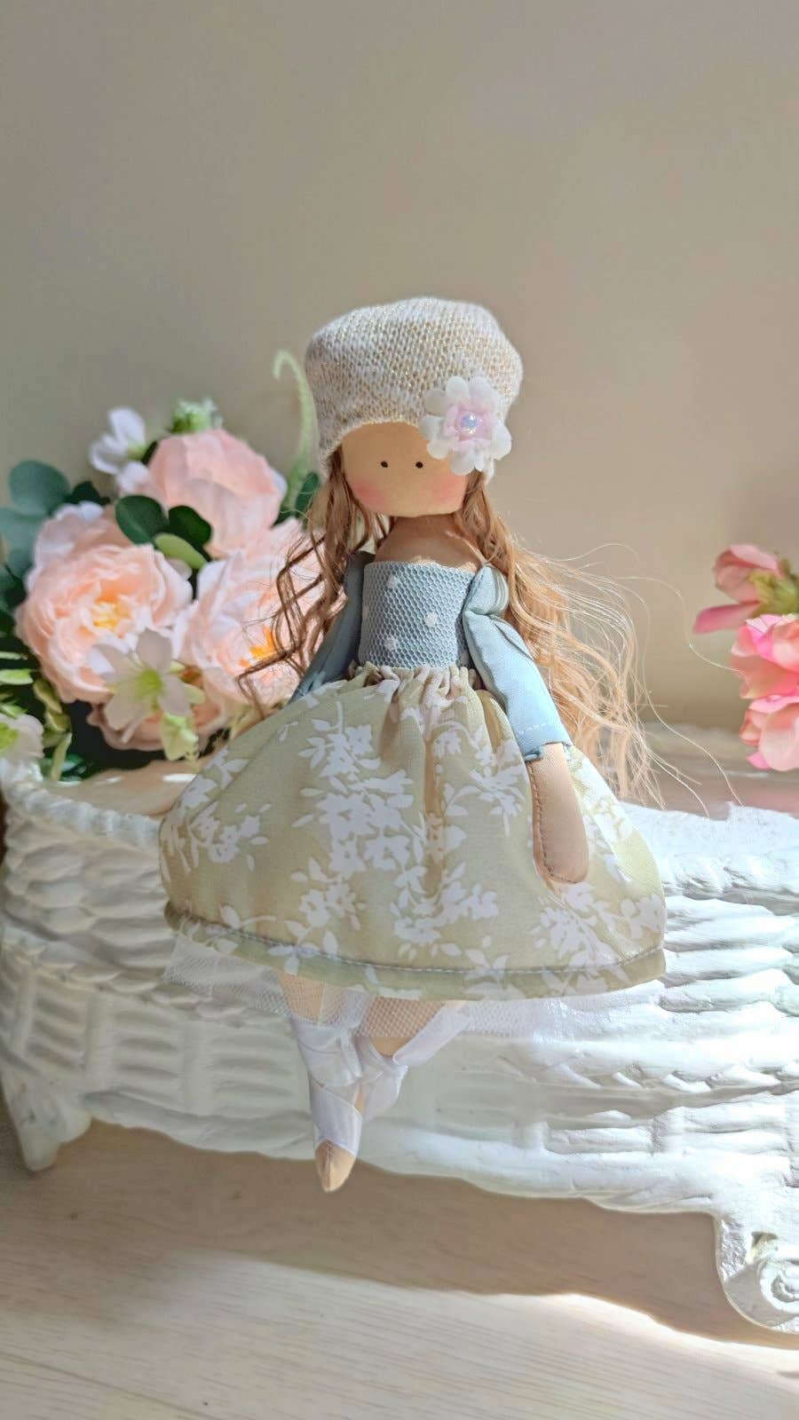 Ballerina Doll, Princess Doll, Handmade cloth doll