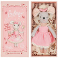 Mouse Lili in a Box with Bedding Summer Gift, Mice doll set