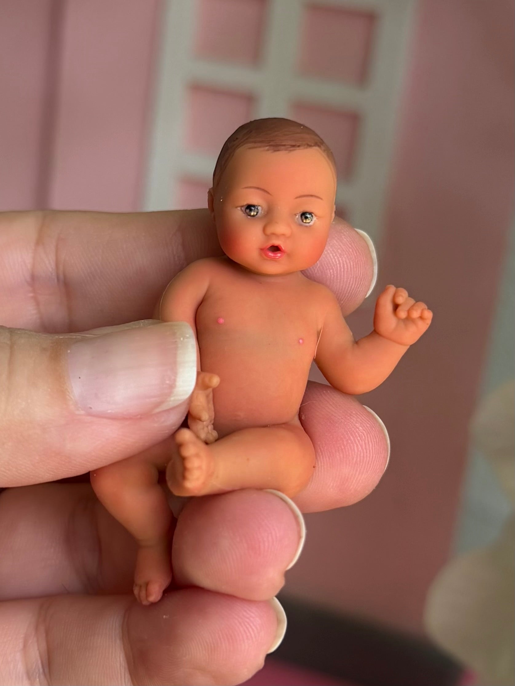 My Mini Baby – Tanned Open-Eye Baby (Choose Your Eye Color)