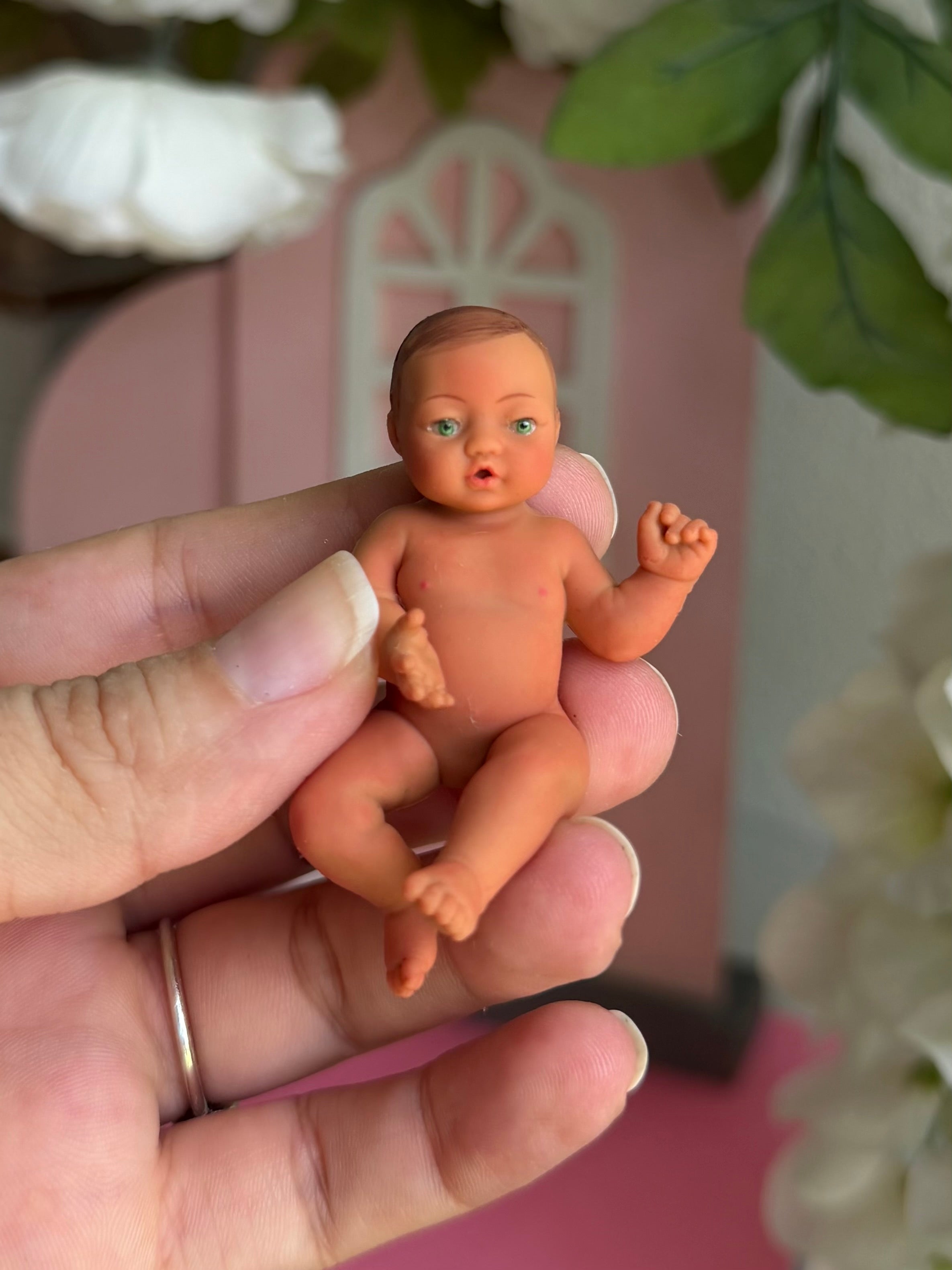 My Mini Baby – Tanned Open-Eye Baby (Choose Your Eye Color)