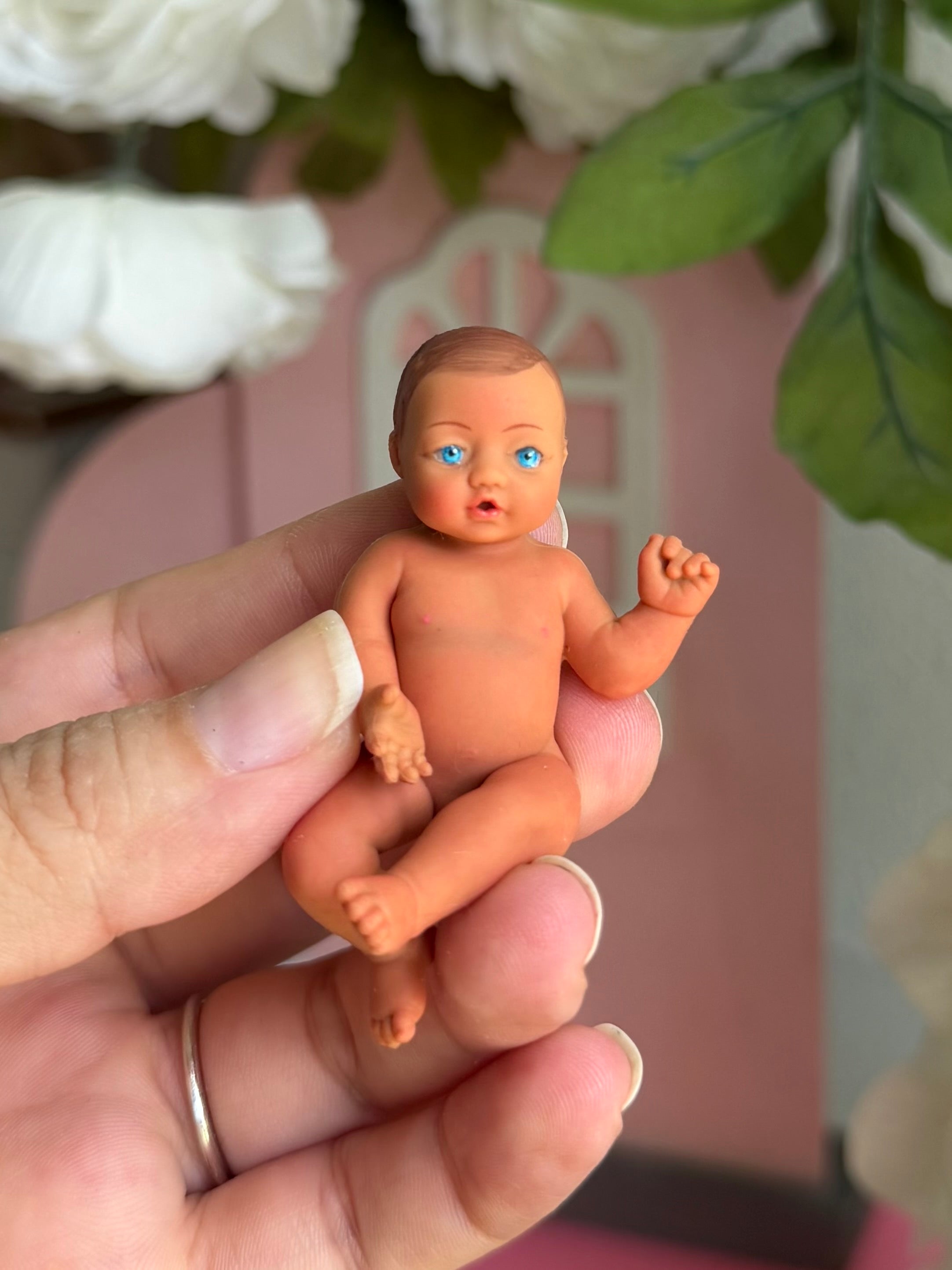 My Mini Baby – Tanned Open-Eye Baby (Choose Your Eye Color)