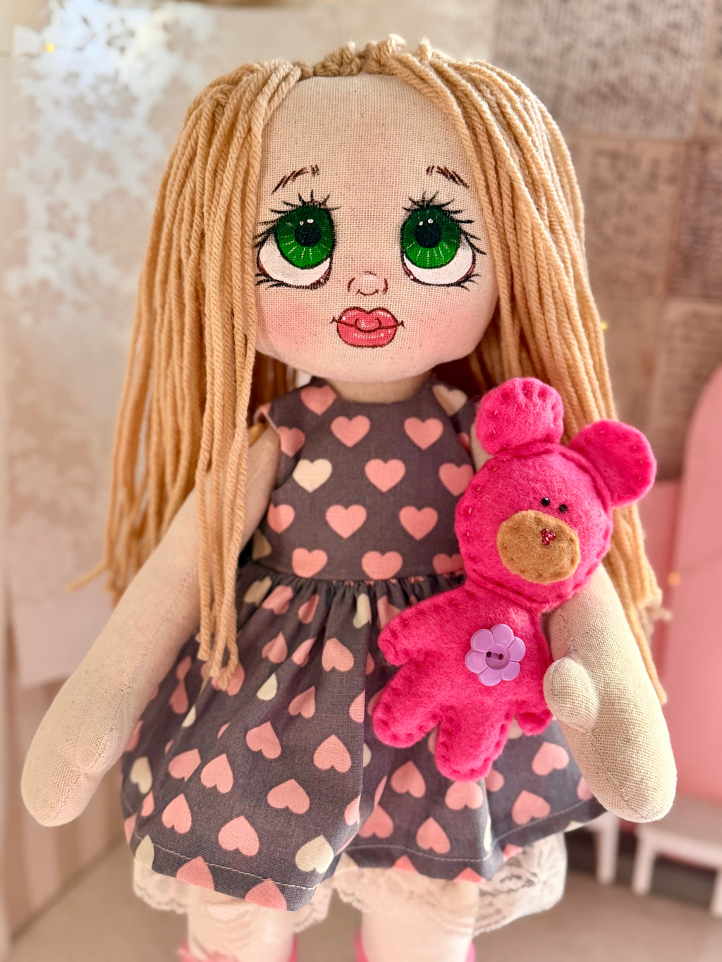 Handmade unique Heirloom Cloth Dolls / Dollygoodies special Collection