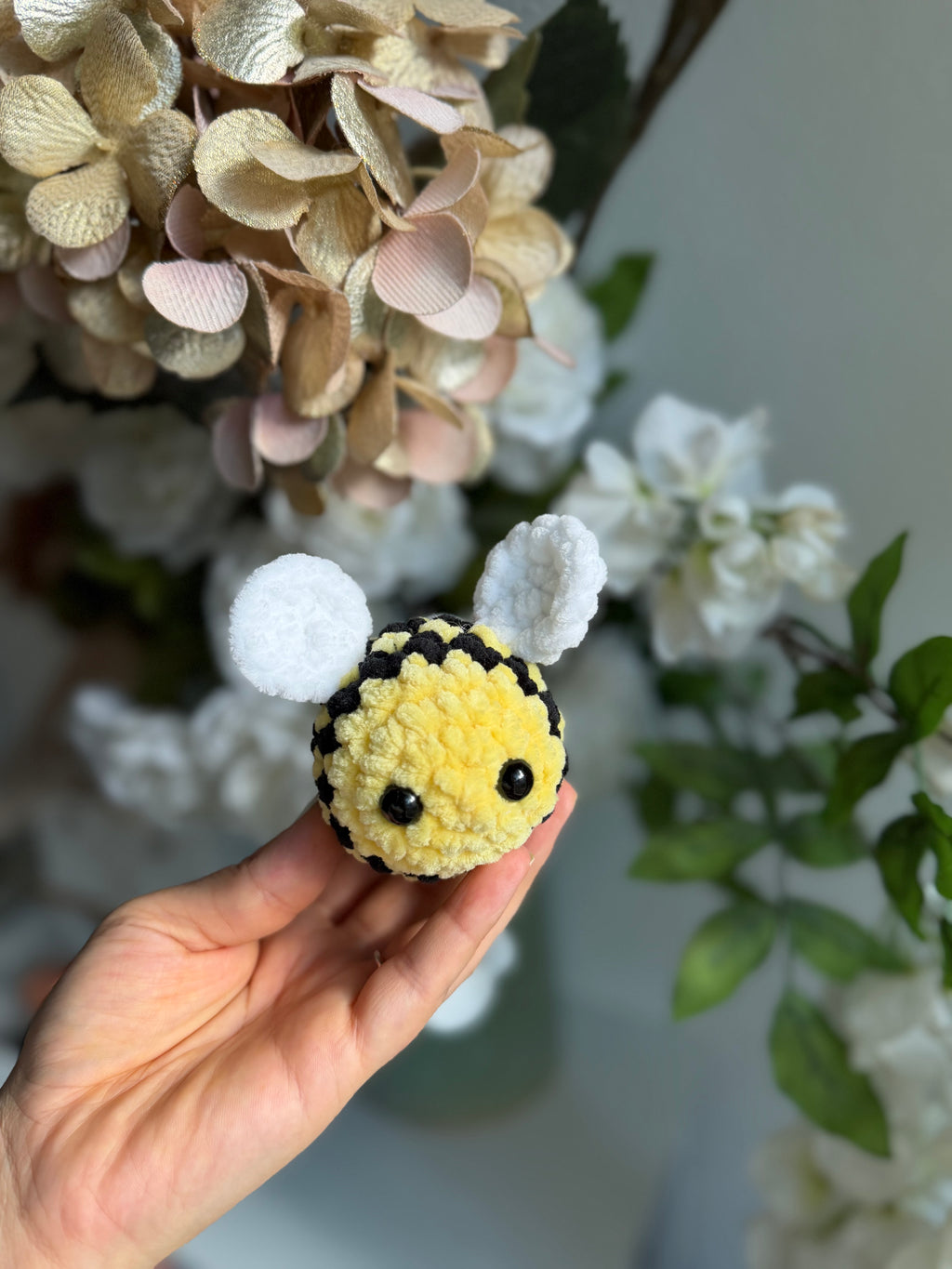 Mini Pocket Size Plushie-Bumblebee: Black
