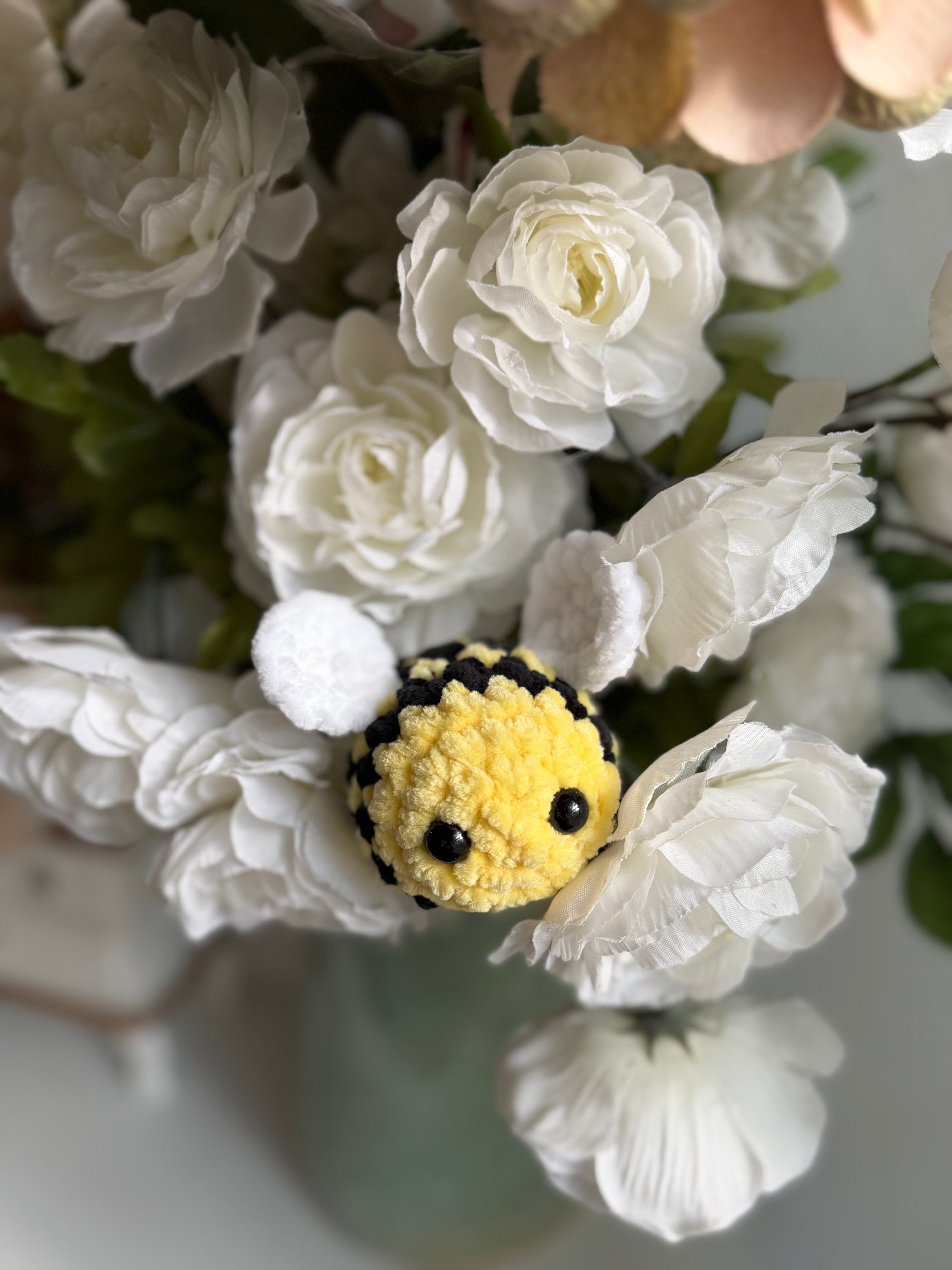 Mini Pocket Size Plushie-Bumblebee: Black