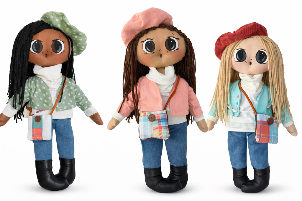 Handmade Artisan Doll – Parisian Style/ Big eyes