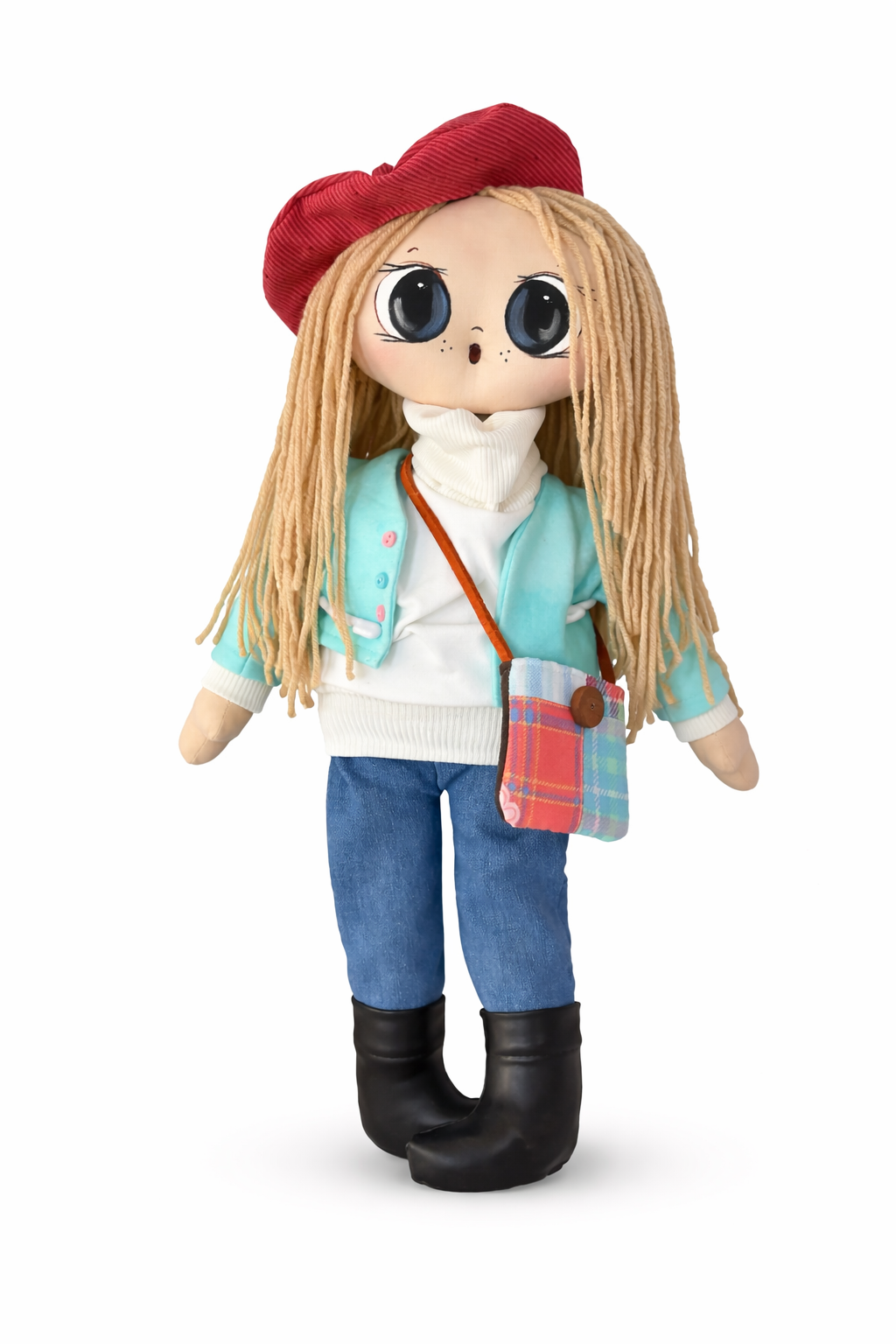 Handmade Artisan Doll – Parisian Style/ Big eyes