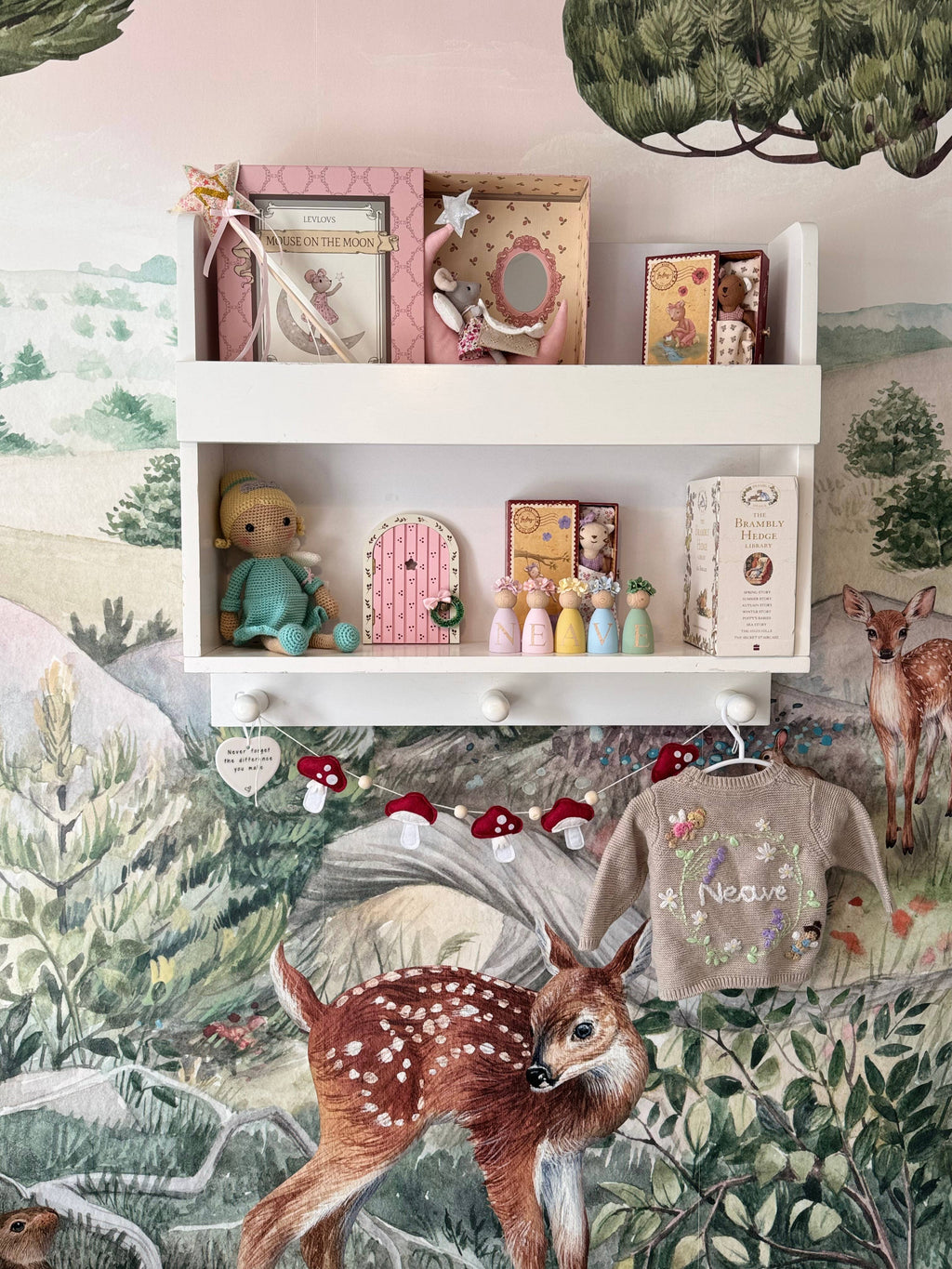 Mouse Lili in a Box with Bedding Summer Gift, Mice doll set