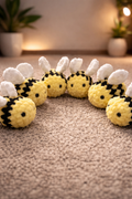 Mini Pocket Size Plushie-Bumblebee: Black