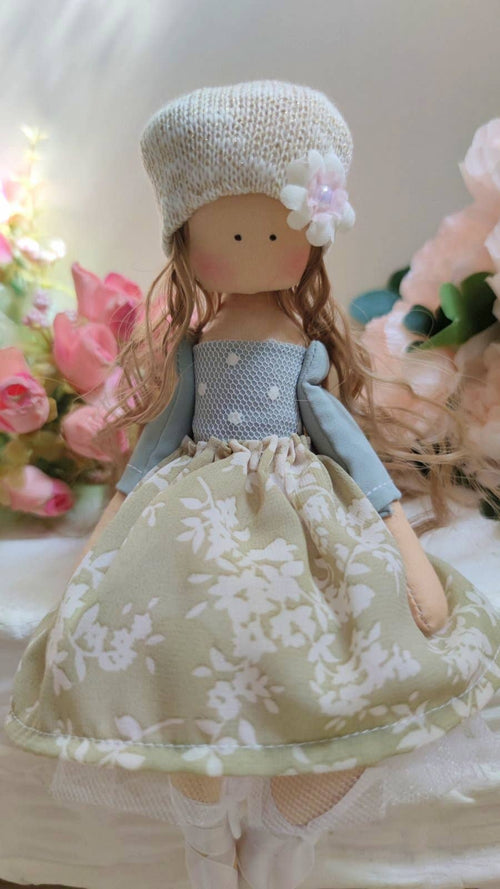 Ballerina Doll, Princess Doll, Handmade cloth doll